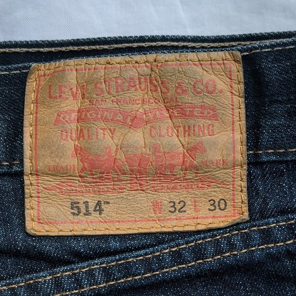 LEVIS 514 STRAIGHT FIT JEANS MEDIUM WASH - Picture 2 of 2